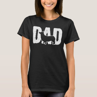 Camiseta Perro gráfico Corgi Padre Dad