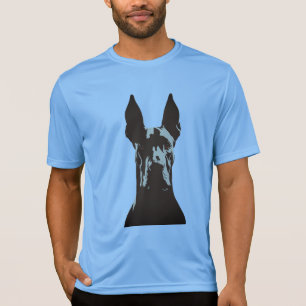 Camiseta Perro Gran Danés Negro y Naranja Atigrado