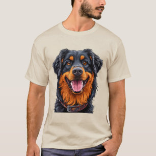 Camiseta Perro grande y expresivo con un pelaje vibrante y 