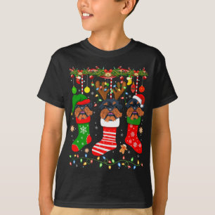 Camiseta Perro Griffon De Bruselas En Navidades Lanza Xma