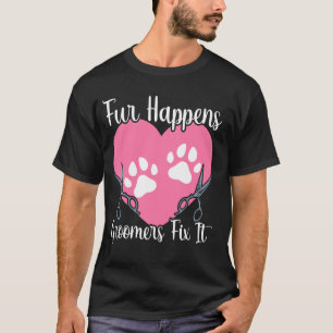 Camiseta Perro Groomer Animal Grooming Dog Hair Mascota Gro