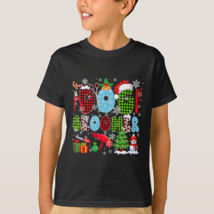 Camiseta Perro Groomer Árbol de Navidad Leopardo Santa Snow