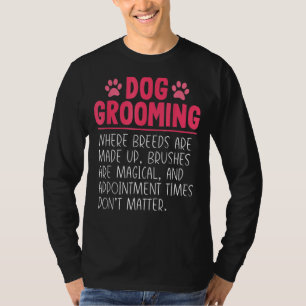 Camiseta Perro Groomer engendra a Mascota de Chiste Groomin