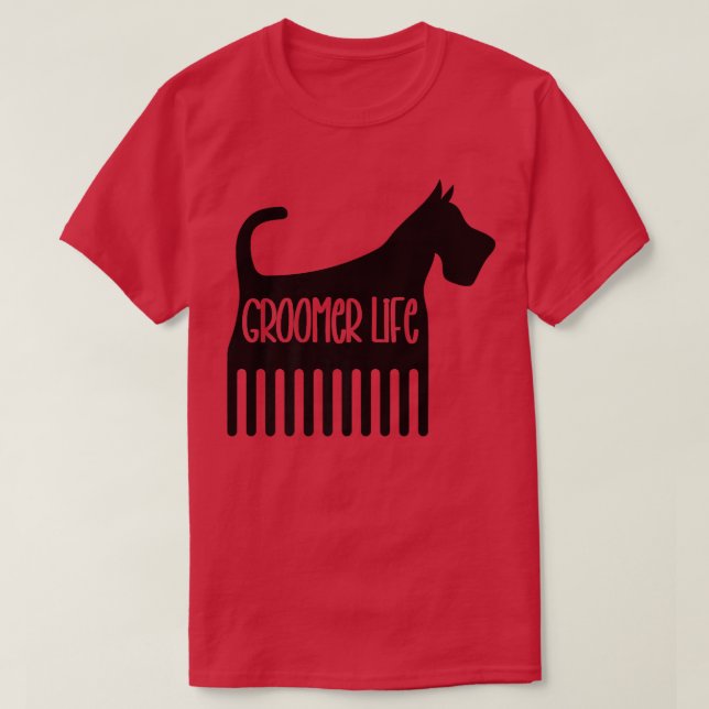 Camiseta Perro Groomer Mascota Grooming Cachorro Cachorro d (Diseño del anverso)