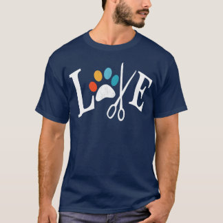 Camiseta Perro Grooming Perros de amor Mascota Daycare Groo