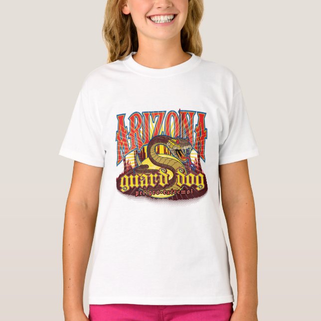 Camiseta Perro guardián de Arizona serpiente (Anverso)
