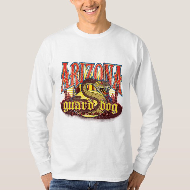 Camiseta Perro guardián de Arizona serpiente (Anverso)