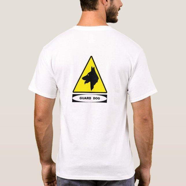 Camiseta Perro guardián del OSHA (diseño trasero) (Reverso)