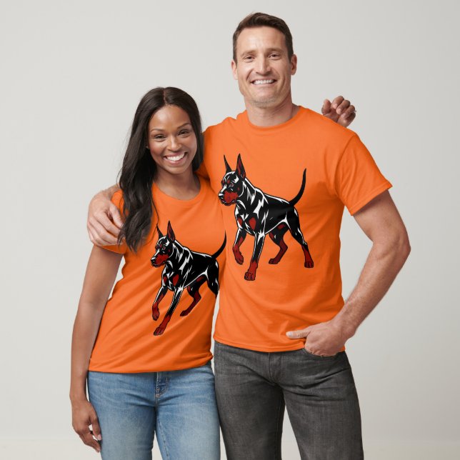 Camiseta Perro guardián Doberman feroz (Unisexo)