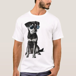 Camiseta Perro Guay con gafas de sol