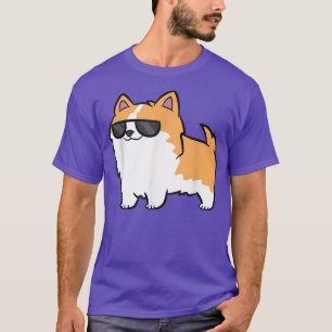 Camiseta Perro Guay Corgi Con Gafas De Sol Guay Corgi