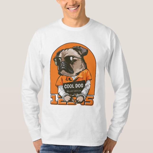 Camiseta Perro Guay | Ilustracion divertido y raro de perro (Anverso)