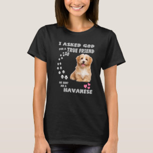 Camiseta Perro Habanés Cita A Mamá Papá Imprimir, Cute Bich