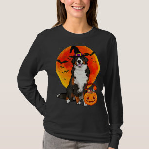 Camiseta Perro Halloween Bernese Mountain Dog Jack O Lanter
