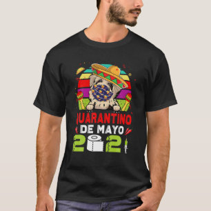 Camiseta Perro Havanés Cara Mask Quarantino Funny Cinco De 