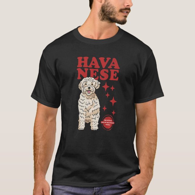 Camiseta Perro Havanés Del Perro Perro Más Coolero Habanés  (Anverso)