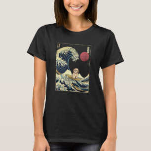 Camiseta Perro Havanés Japonés Ola de Kanagawa Surf