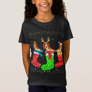 Camiseta Perro hetero básico en Navidad zarpa divertido sué
