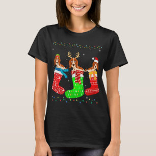 Camiseta Perro hetero básico en Navidad zarpa divertido sué
