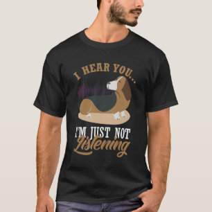 Camiseta Perro hetero de Basset - Oídos grandes pero no esc