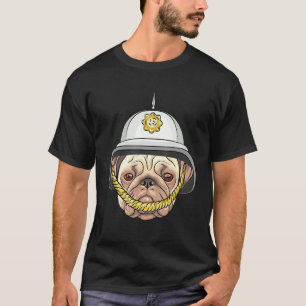 Camiseta Perro Hipster Con Casco Perro Geek Goofy