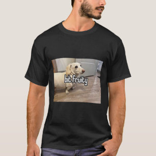 Camiseta perro homofóbico mordió la fruta... Pegatina