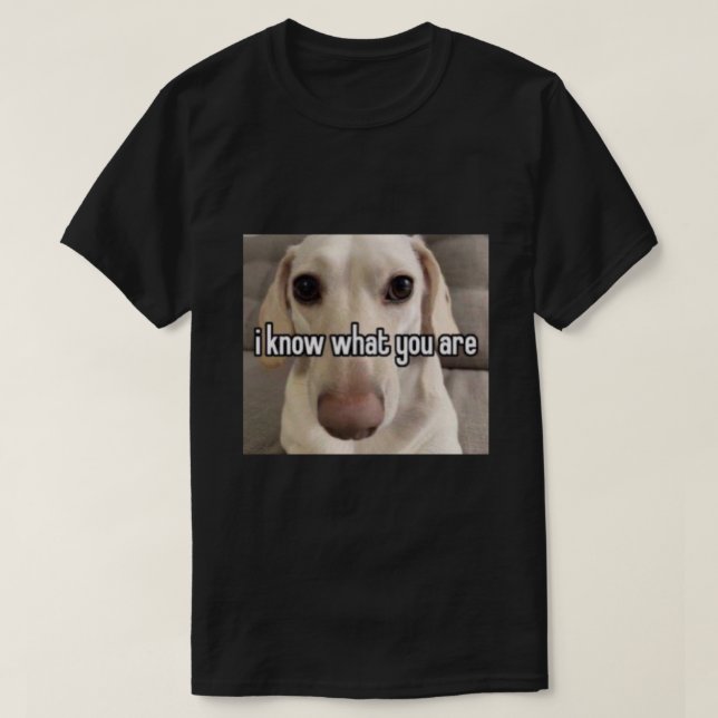 Camiseta perro homofóbico, sé lo que eres. (Diseño del anverso)