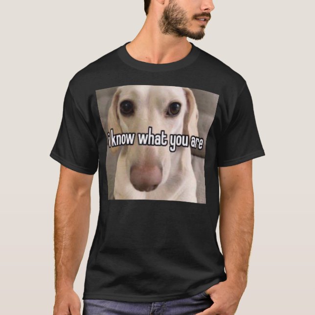 Camiseta Perro homofóbico sé lo que eres (Anverso)