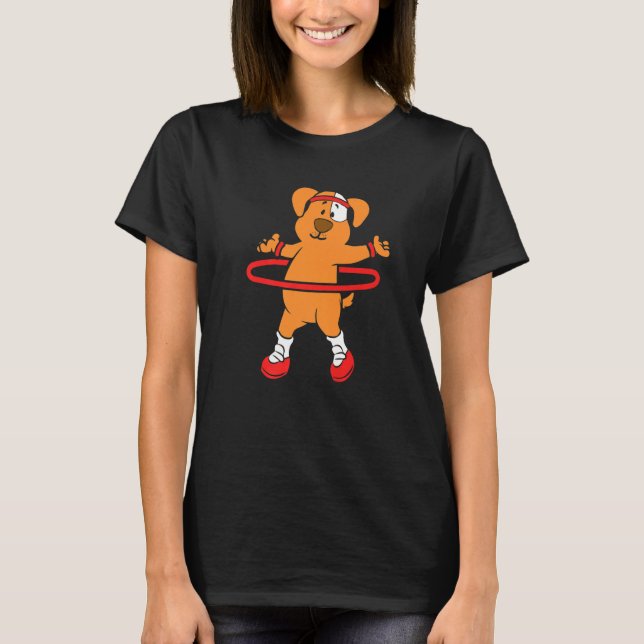 Camiseta Perro Hooping Huller Hoop Hula Hopping (Anverso)