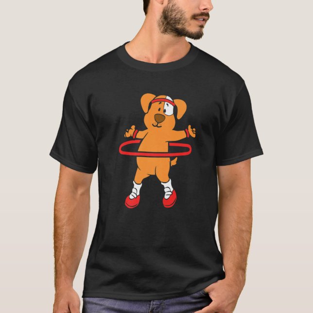 Camiseta Perro Hooping Huller Hoop Hula Hopping (Anverso)
