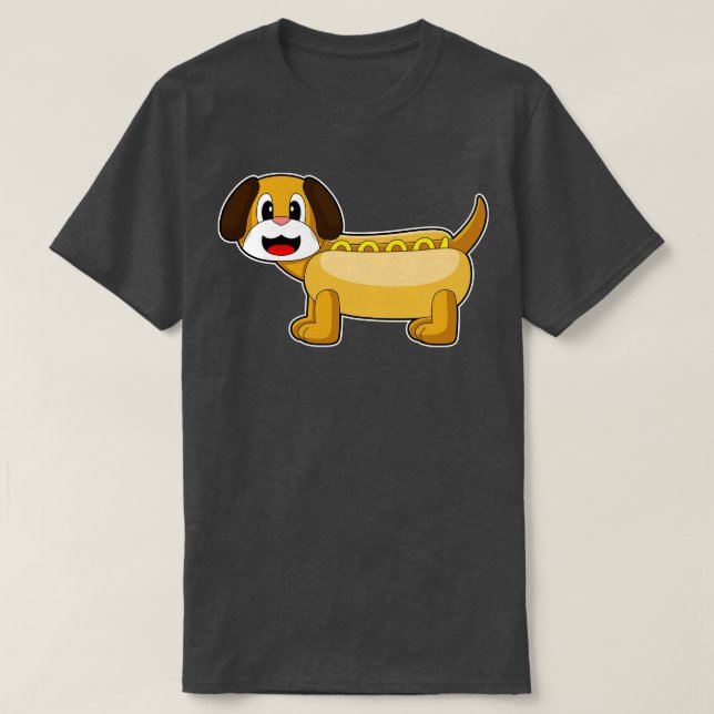 Camiseta Perro Hotdog (Diseño del anverso)