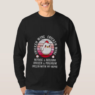 Camiseta Perro Hotelero Y Bolonia De Pollo Wing Wing Para M