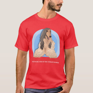 Camiseta Perro hound afgano de amigos chicas de Perro Coole