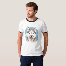 Camiseta Perro hueso humilde hueso divertido de Siberia