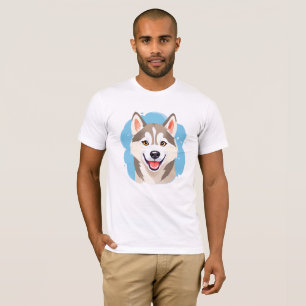 Camiseta Perro hueso humilde hueso divertido de Siberia