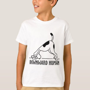 Camiseta Perro humano descendente Divertido entrenamiento d