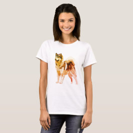 Camiseta perro husky