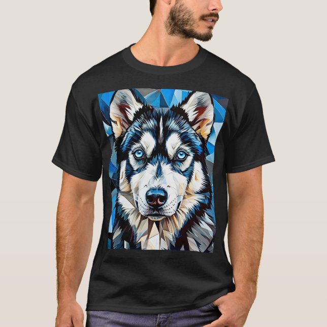 Camiseta Perro husky (Anverso)