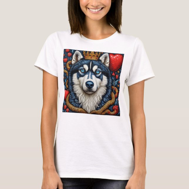 Camiseta Perro husky (Anverso)