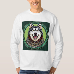 Camiseta Perro husky