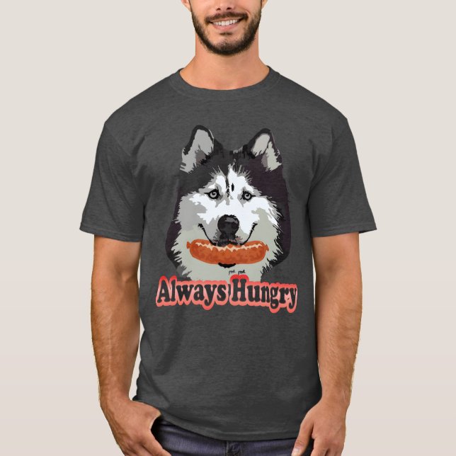 Camiseta Perro husky (Anverso)