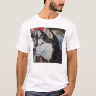 Camiseta Perro husky antes de una carrera, Canadá