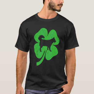Camiseta Perro Husky Divertido Trébol Verde Irlandés C San 