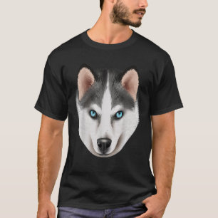 Camiseta Perro Husky Para Niños Husky Siberiano Blanco