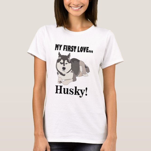 Camiseta Perro Husky Siberian Lover (Anverso)