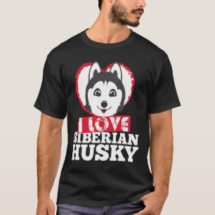 Camiseta Perro Husky Siberiano