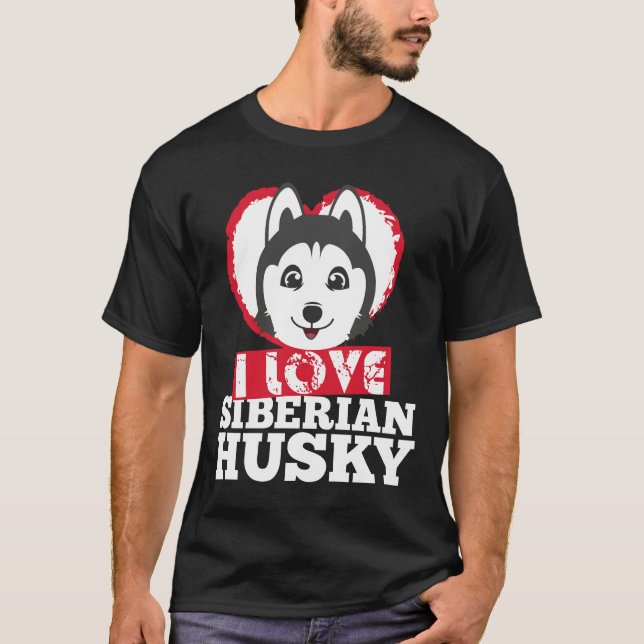 Camiseta Perro Husky Siberiano (Anverso)