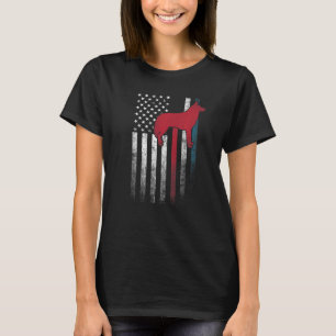Camiseta Perro Husky Siberiano 4 De Julio Bandera Estadouni