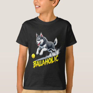 Camiseta Perro Husky Siberiano Balaahólico Divertido Persig