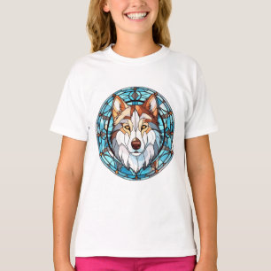 Camiseta Perro Husky Siberiano de Cristal Manchado